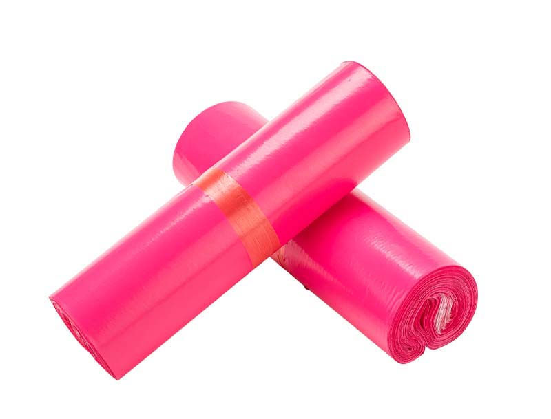 藁城玫红色快递袋-02